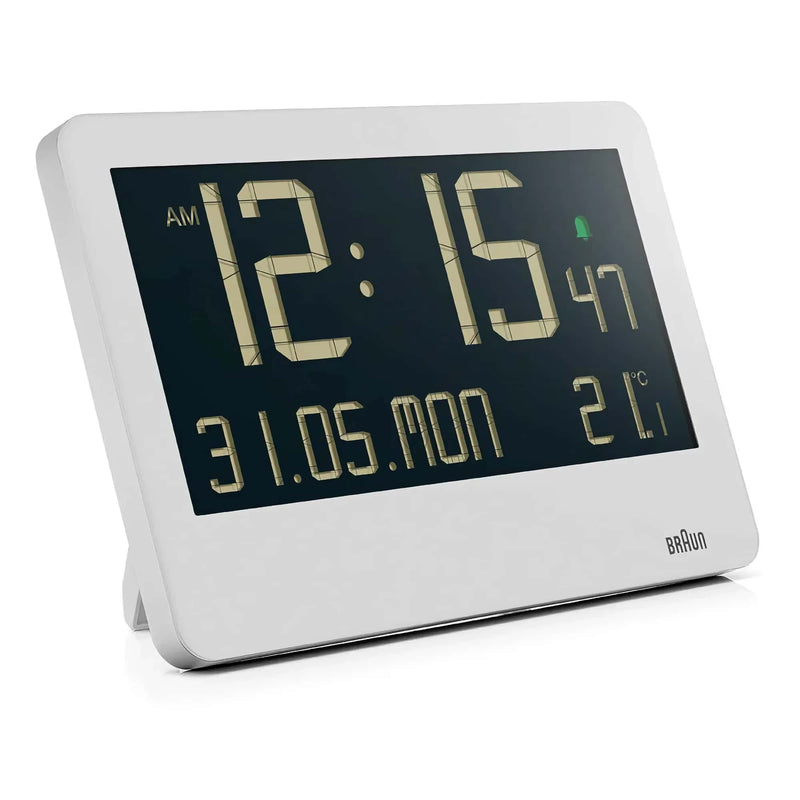 Braun BC14 digital wall clock, white