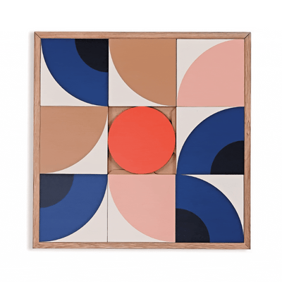 Taquin Globe puzzle wall art 48x48