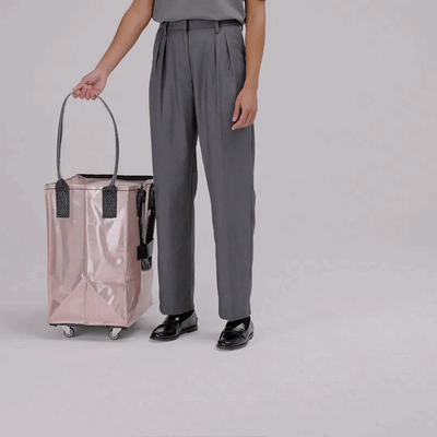 Hulken® Original rolling tote bag medium, rose gold