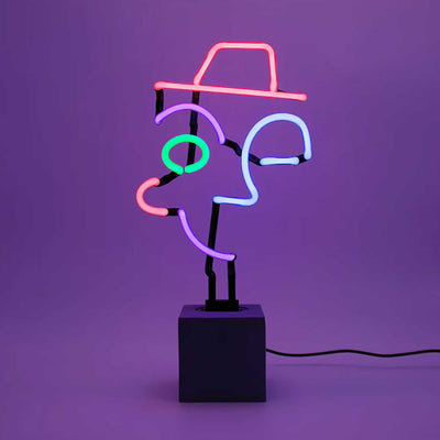 Locomocean Neon Art, wink face