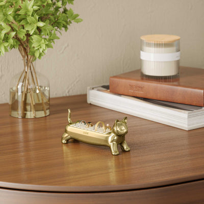 Umbra Ali Cat ring holder, brass