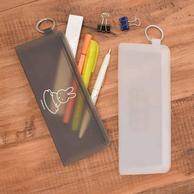 PG Design Miffy STEPPO silicone zip pouch, Black