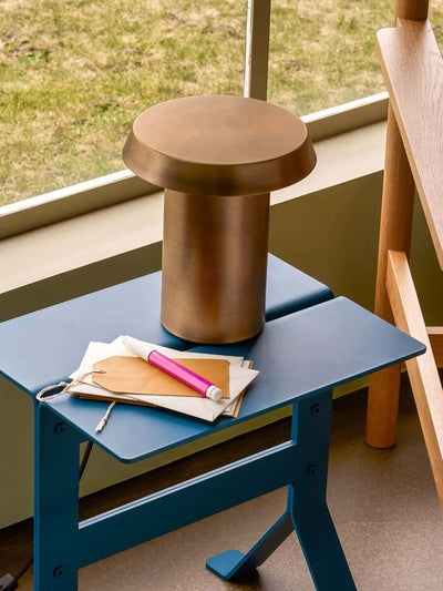 Hübsch Fold side table, petrol
