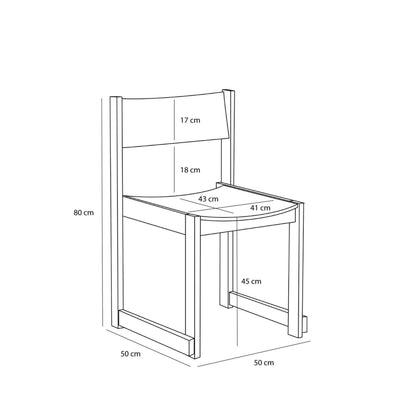 Hubsch Forma dining chair