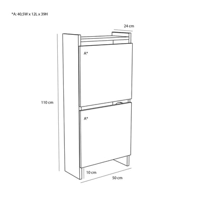 Hubsch Forma shoe cabinet, natural