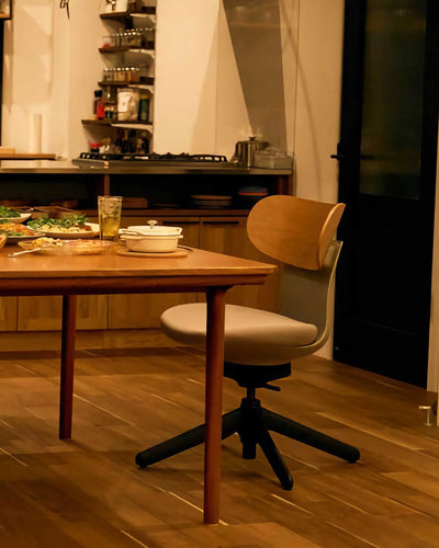 Kokuyo Inglife Office Chair Plywood Back, Grey