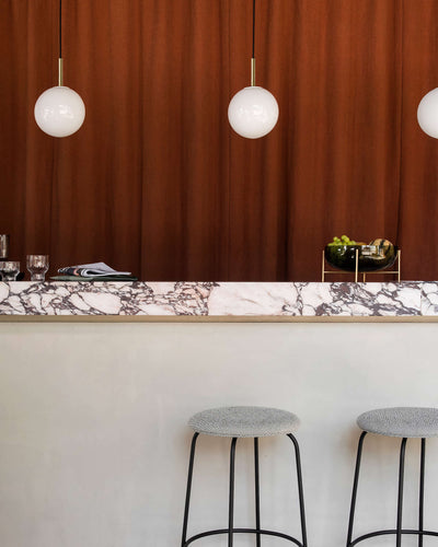 Audo TR Bulb Pendant Lamp , TR Matte Bulb/Brushed Brass