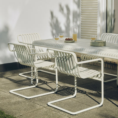 refurbished | Hay Palissade Cantilever dining armchair, sky grey