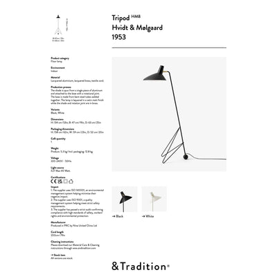 Tripod HM8 floor lamp