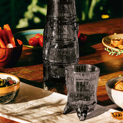 DOIY Kitty stackable glasses, Black