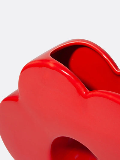 DOIY Daisy vase, red