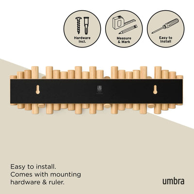 Umbra Picket 8 wall hook, natural