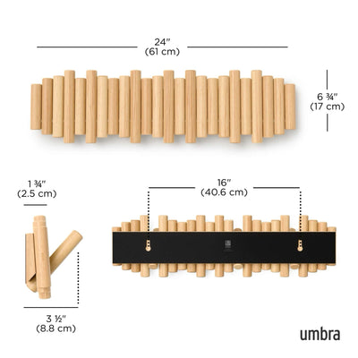 Umbra Picket 8 wall hook, natural