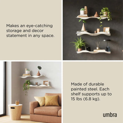 Umbra Surf shelf (set of 2), sand