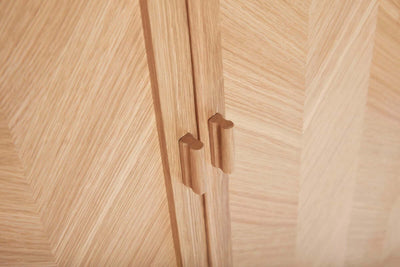 Hübsch Herringbone wardrobe medium, natural