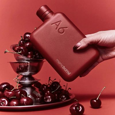 memobottle A6 Stainless Steel Red 16oz