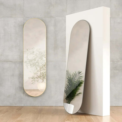 Umbra Hubba Pill mirror 157, brass