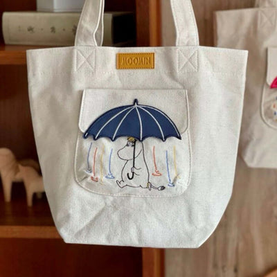 Marushin Moomin Rain & Umbrella mini bag, blue