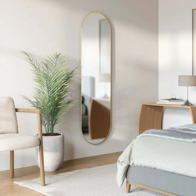 Umbra Hubba Pill mirror 157, brass