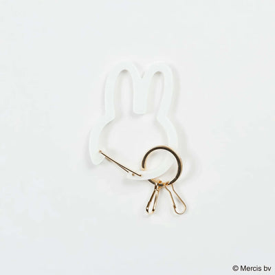 Miffy Acrylic Carabiner Charm, Ivory
