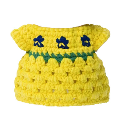 Just Dutch handmade crocheted outfit, Van Gogh Museum New Irises Dress