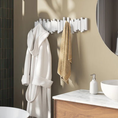 Umbra Sticks 8 multi hook, white