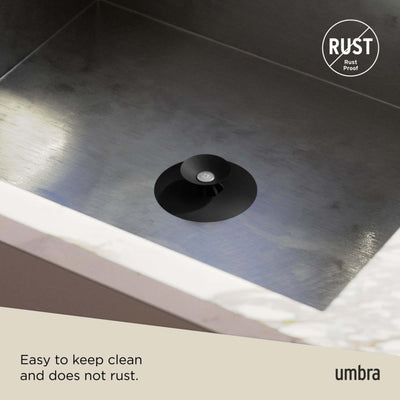 Umbra Flex Drain Stop & Hair Catcher, Black