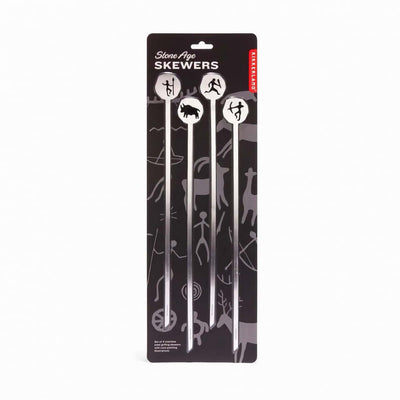 Kikkerland Stone Age skewers, set of 4