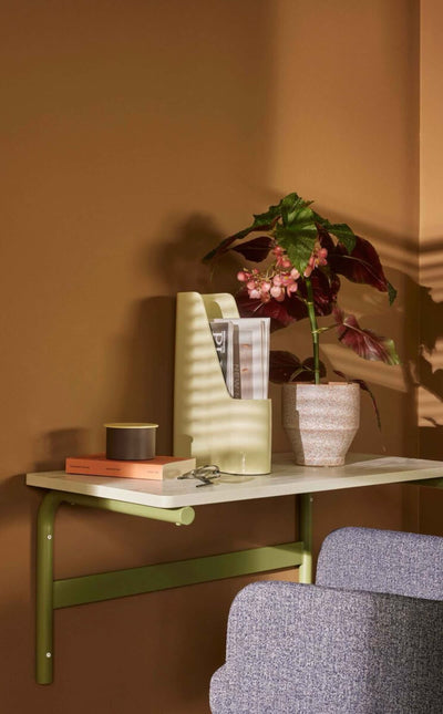 Hubsch Koi desk, green/grey