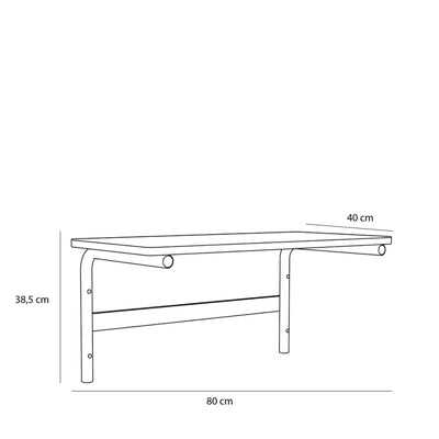 Hubsch Koi desk, green/grey