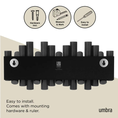 Umbra Picket wall hook, black