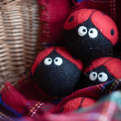 Friendsheep Wool Eco Dryer Balls, laundrybugs & floral (set-of-6)