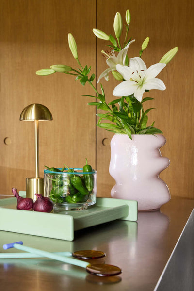 Hubsch Less Tray, green