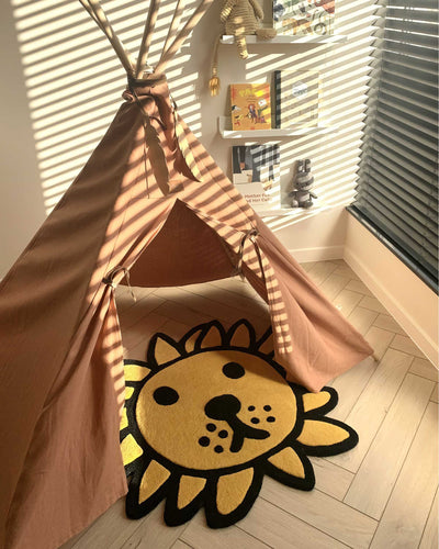 Maison Deux Miffy & friends rug 88x90 cm, Lion