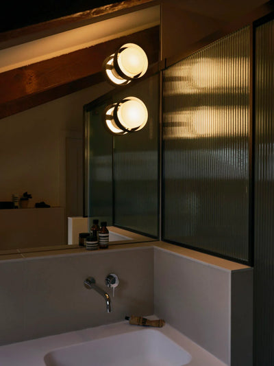 Marset Plaff On 33 ceiling and wall lamp, Rust