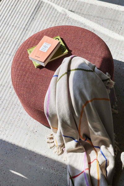 Hubsch Marshmellow pouffe large, light green