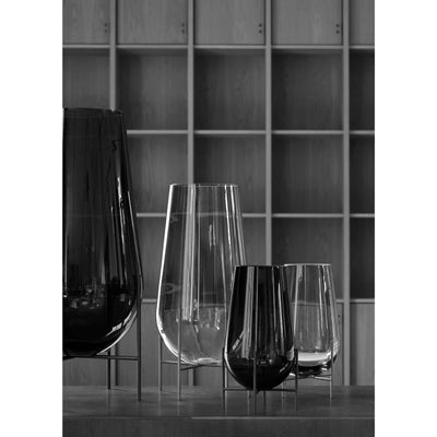 Audo Echasse vase small, amber/bronzed brass