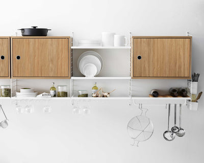 String Cabinet With Swing Door (d30xw58xh42cm), Oak