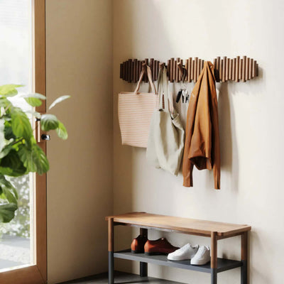 Umbra Picket wall hook, aged walnut