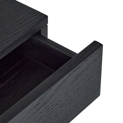 Hubsch Noir bedside table, black