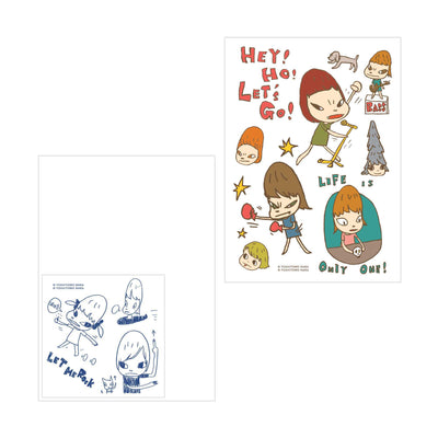 Yoshitomo Nara Temporary Artwork Tattoo , "Live Is Only One"