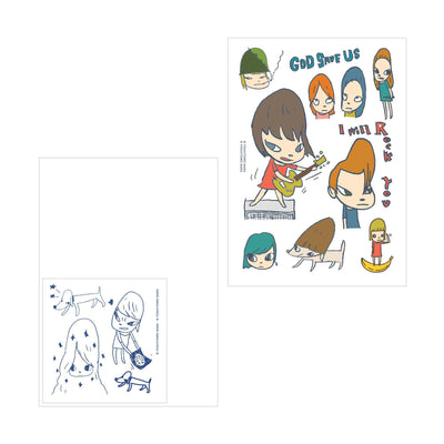 Yoshitomo Nara Temporary Artwork Tattoo , "I Will Rock You"