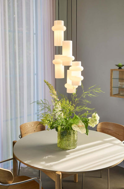 Hubsch Oblique dining table round, grey