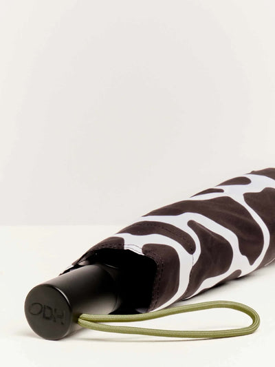 ODH Black & White Ripples Daily Compact Straight Umbrella