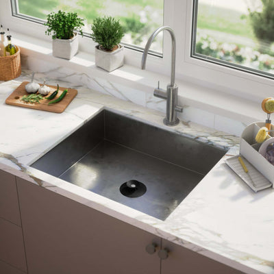 Umbra Flex Drain Stop & Hair Catcher, Black