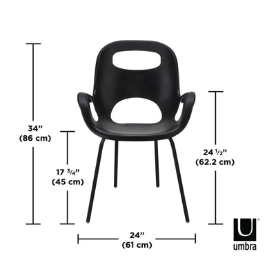 Umbra Oh chair, black