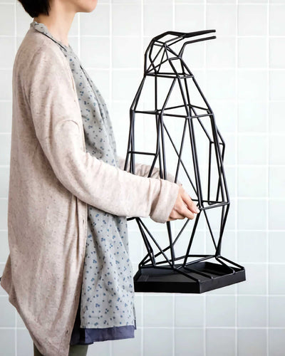 Studio Domo Penguin Umbrella Stand , Black