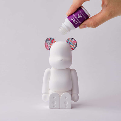 Medicom x Biblioteque Blanche Be@rbrick aroma ornament #0 Liberty Fabrics, Abbey Road Pink