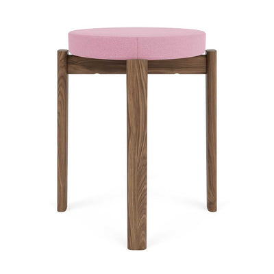 Audo Copenhagen Passage Stool Walnut Base Upholstered Seat