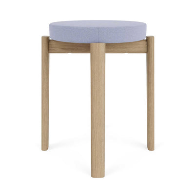 Audo Copenhagen Passage Stool Natural Oak Base Upholstered Seat